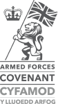 Welsh logo for Armed Force Bronze Award for Cym Taf UHB