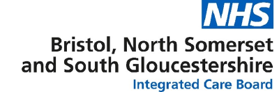NHS Bristol, North Somerset and South Gloucestershire Integrated Care Board logo