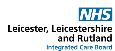 NHS Leicester, Leicestershire and Rutland Integrated Care Board logo