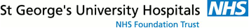 St George's University Hospitals NHS Foundation Trust logo